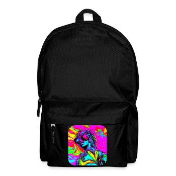 Neon Funky Pop Star Glow Party - Rucksack - Schwarz - Vorne