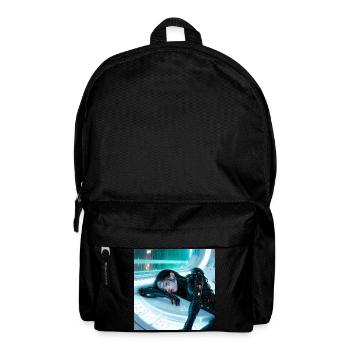 N-dless Nights: Sleeping cyberpunk girl - Backpack - black - Front