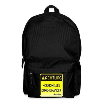 WECHSELJAHRE MENOPAUSE - ACHTUNG HORMONE - Rucksack - Schwarz - Vorne