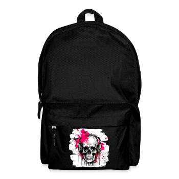 Totenschädel Tattoo Heavy Metal Rocker - Rucksack - Schwarz - Vorne