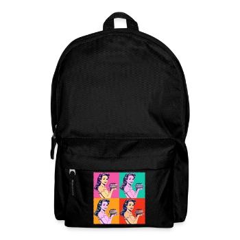Baking Cake Baking Queen Baking Fairy Baker Pop Art - Backpack - black - Front
