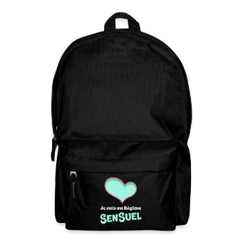 JE SUIS AU RÉGIME SENSUEL ! (amour, love) - Sac à dos - noir - Devant