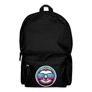 Sloth with sunglasses in pastel - Backpack - black - Front