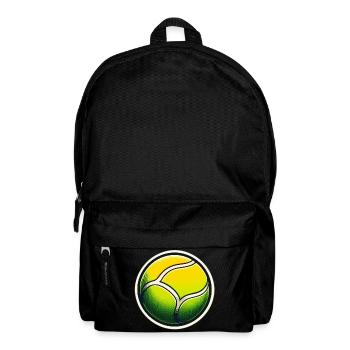 Tennis Ball Green Yellow - Backpack - black - Front