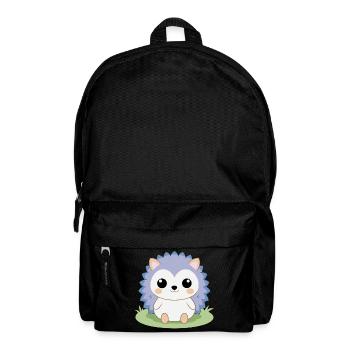 Igelbaby sitzt im Garten - Rucksack - Schwarz - Vorne