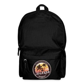 Jakarta Philippines Beach Palm Trees Design - Backpack - black - Front