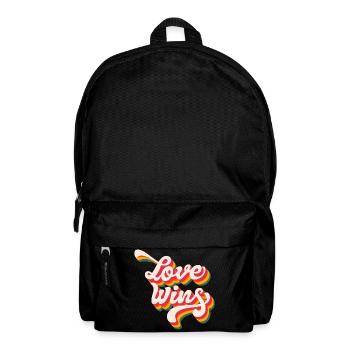 LGBTQ Pride Month - Love Wins - Backpack - black - Front
