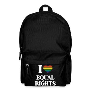 LGBTQ Pride Month - Ich liebe Gleichberechtigung - Rucksack - Schwarz - Vorne