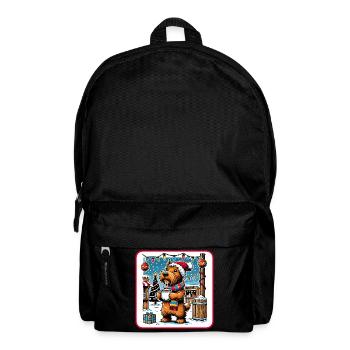 Weihnachtsmarkt Scottish Terrier - Rucksack - Schwarz - Vorne