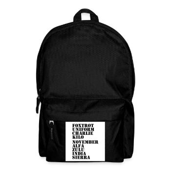 Contre les nazis - Sac à dos - noir - Devant