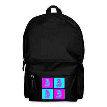 Licorne magique Pop Art - Sac à dos - noir - Devant