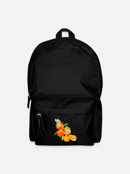 Orangen Summer Orange Trend 2025 Vintage Retro - Rucksack - Schwarz