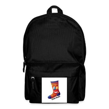 Chaussette Oole | Un design joyeux avec le sourire - Sac à dos - noir - Devant