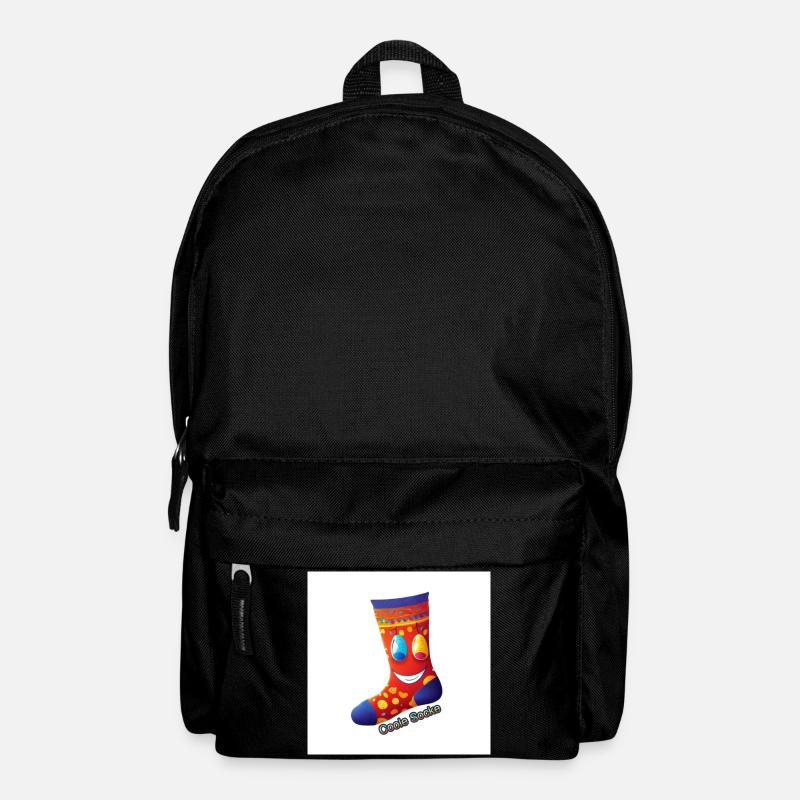 Chaussette Oole | Un design joyeux avec le sourire - Sac à dos - noir