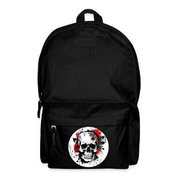Totenschädel Tattoo Heavy Metal Rocker - Rucksack - Schwarz - Vorne