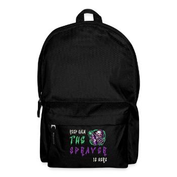 Keep Calm – Le pulvérisateur - Sac à dos - noir - Devant