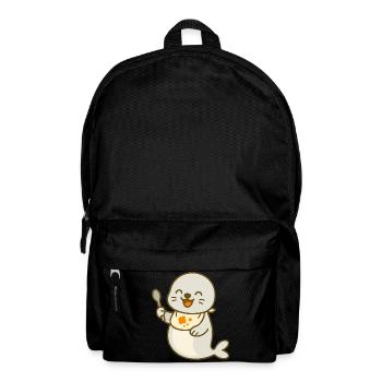 Alimentation avec le bébé phoque - Sac à dos - noir - Devant