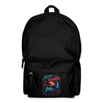 CITY SOUND - Rucksack - Schwarz - Vorne
