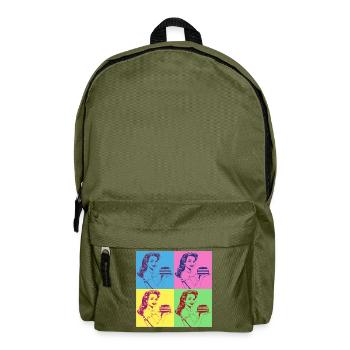 Baking Cake Baking Queen Baking Fairy Baker Pop Art - Backpack - olive green - Front
