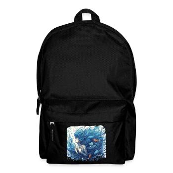 Sirène Sirène Cheveux Bleus Art Nouveau Cadeau - Sac à dos - noir - Devant