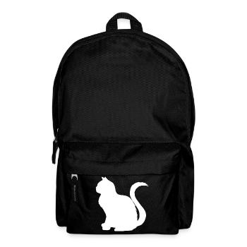 katzen, silhouetten, sitzend - Rucksack - Schwarz - Vorne