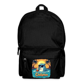 Chillphin – Relax like a dolphin - Backpack - black - Front