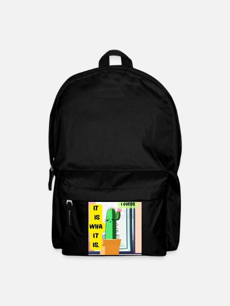 It Is What It Is. I Guess. – Moody Cactus Edition - Backpack - black