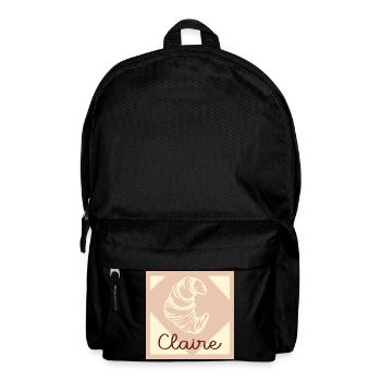 NOM CADEAUX CLAIRE LETTRE C - Sac à dos - noir - Devant