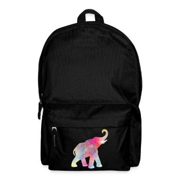 Yoga Holi Festival Indien Elefant farbenfroh om - Rucksack - Schwarz - Vorne