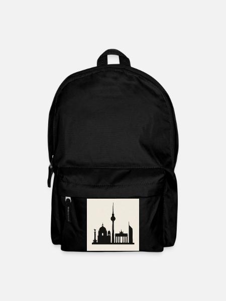 Berlin Skyline Silhouette - Backpack - black