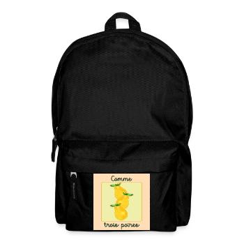 Haut comme trois poires - Sac à dos - noir - Devant