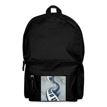 Road of Spiral Musical Notes - Backpack - black - Front