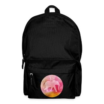 Yoga Holi Festival Elephant Power om Namaste India - Backpack - black - Front