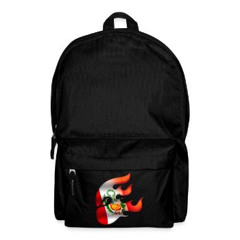 Flagge von Peru - Peru - Ninja - Rucksack - Schwarz - Vorne
