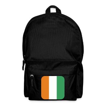 Flagge von Côte d'Ivoire - Rucksack - Schwarz - Vorne