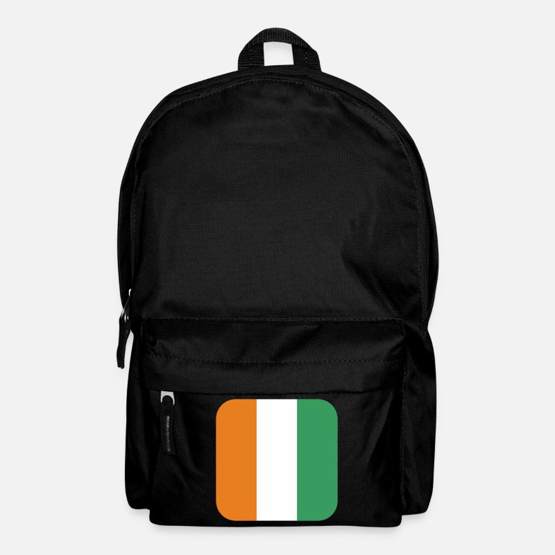 Flagge von Côte d'Ivoire - Rucksack - Schwarz