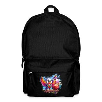 Strandroboter Vögel, Licht, Freude, Farben - Rucksack - Schwarz - Vorne