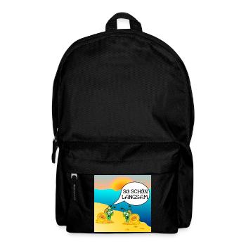 SCHNECKEN SONNENUNTERGANG STRAND - Rucksack - Schwarz - Vorne