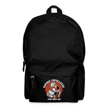 Cartoon Dodo Bird Reading Manual To Survive Humor - Backpack - black - Front
