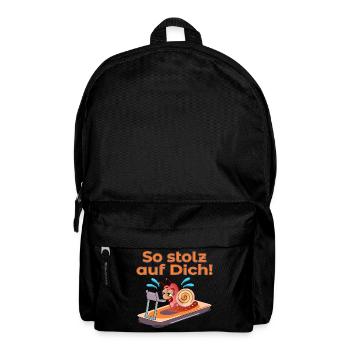 SCHNECKENTEMPO LAUFBAND LAUFEN - Rucksack - Schwarz - Vorne