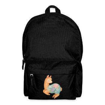 Yakuza Llama – Cute Pastel Tattoo Art - Backpack - black - Front