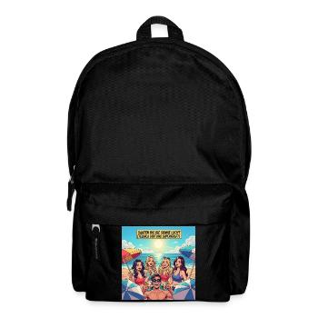 Saufen bis die Sonne lach - Rucksack - Schwarz - Vorne