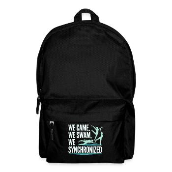 Wir kamen, wir schwammen, wir synchronschwimmen Design - Rucksack - Schwarz - Vorne