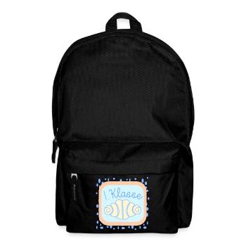 Franzbrötchen Schulkind 1. Klasse - Rucksack - Schwarz - Vorne