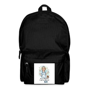 Soignant Design Humoristique Avec Café - Sac à dos - noir - Devant