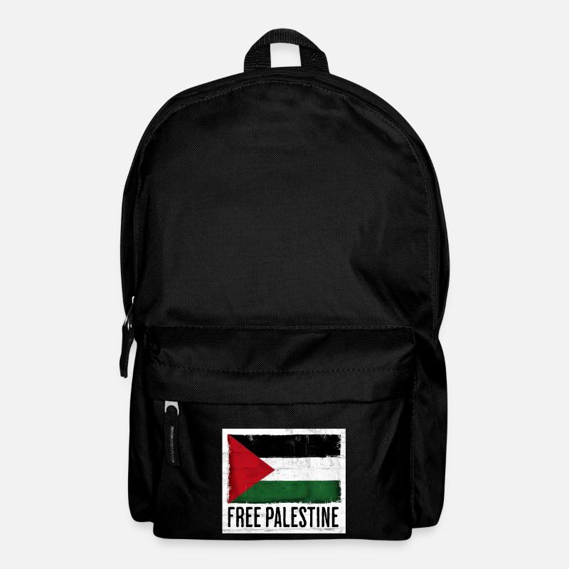 Conception du drapeau de la liberté pour la Palestine - Sac à dos - noir