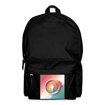Abstract Creativity Illustration - Backpack - black - Front