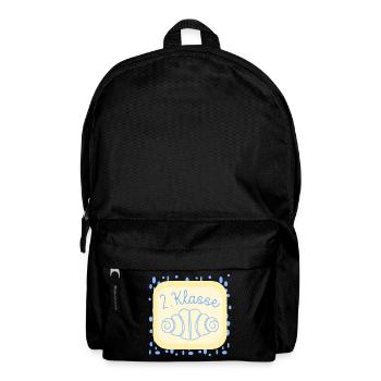 Franzbrötchen Schulkind 2. Klasse - Rucksack - Schwarz - Vorne