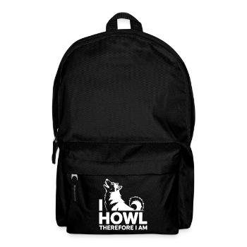 Ich heule, also bin ich ein heiserer Wolf - Rucksack - Schwarz - Vorne