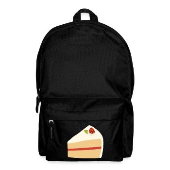 Strawberry Cream Pie Illustration - Backpack - black - Front